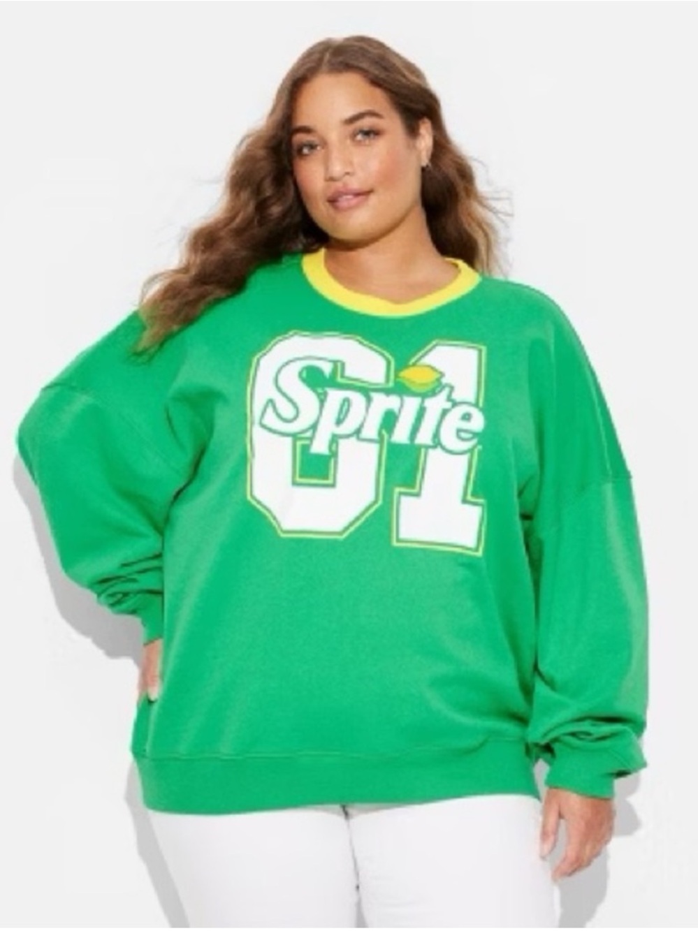 🆕 Sprite “61” Graphic Green Crewneck Sweatshirt - 2X